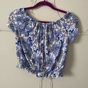 Paisley H&M crop top